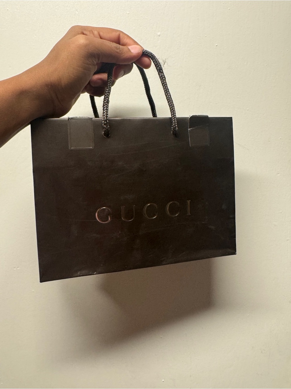 Gucci Black Paper Shopping Bag - Accessory